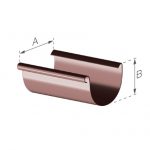 RYNNA DACHOWA GAMRAT PVC 125/4mb BRĄZ