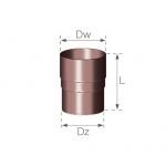 ZŁĄCZKA RURY SPUSTOWEJ GAMRAT 110 BRĄZ