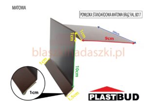 Wiatrownica  Gont Papa Termozgrzewalna Ral 8017 Brąz Matowy 9/10 Odcinek 2 Mb