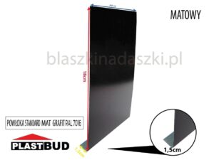 Obróbka Blacharska Pas Podrynnowy Grafit Matowy 18/1,5 7016 2mb