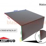 Pas Nadrynnowy Okapowy Ral 8017 Brąz Matowy 12/14 Cm Odcinek 2 Mb