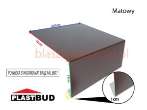 Pas Nadrynnowy Okapowy Ral 8017 Brąz Matowy 12/14 Cm Odcinek 2 Mb