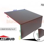 Pas Nadrynnowy Okapowy Ral 8017 Brąz Połysk 8/3 Cm Odcinek 2 Mb